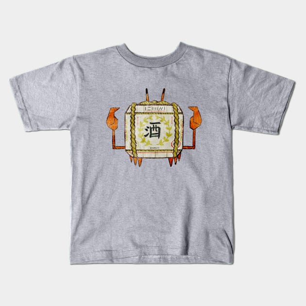 Sake Crab Kids T-Shirt by Capt. Jack